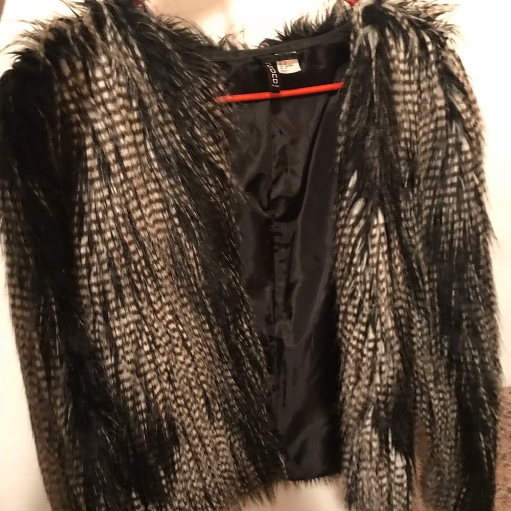 Fur jacket size us size 8 pre owned